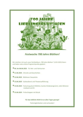 Festwoche - 700 Jahre Blüthen/ 70. Turnier Reit- und Fahrverein