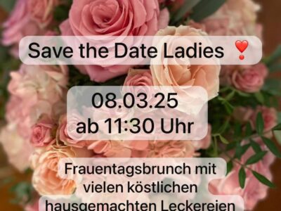 Frauentagsbrunch mit vielen köstlichen hausgemachten Leckereien