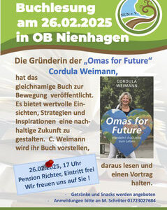 Buchlesung "Oma's for Future" Handeln! Aus Liebe zum Leben